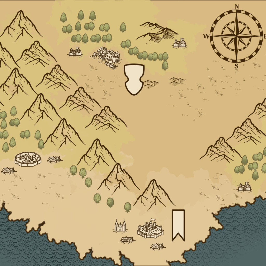 Fantasy worldbuilding map